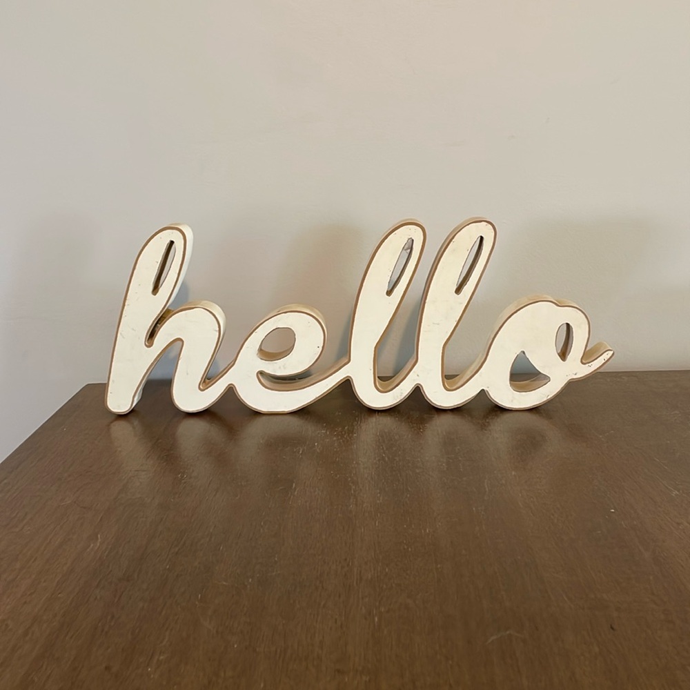 Hello sign